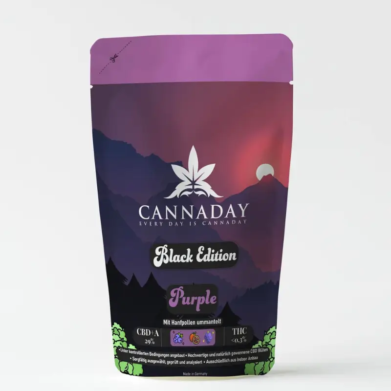 Purple CBD Blüten Black Edition