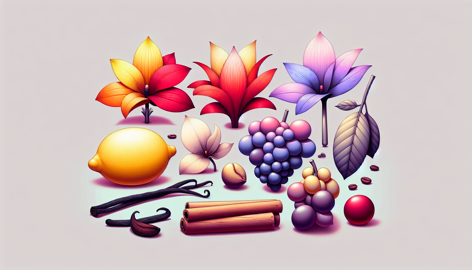 Verschiedene Aromen von HHC-P Blüten in verschiedenen Farben